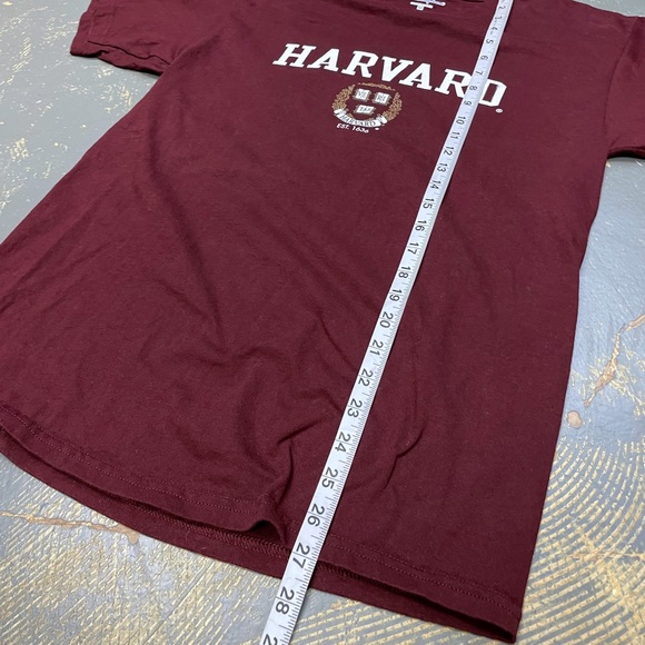 Champion Harvard Shirt NCAA Medium Maroon Center Swoosh - Picture 6 of 6